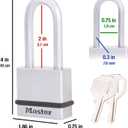 Master Lock M530XTLH Magnum Solid Steel Keyed Alike Padlocks, 1-Pack, 2-Count