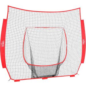 Baseball & Softball Replacement Net (Only Nets, Not Frame) 7-Strand Heavy Duty Knotless Polyester Replacement Baseball Net for Baseball Pitching Hitting and Throwing Practice Fits 7x7FT Size