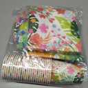 Tropical Luau Party Supplies Kit for 25 - Aloha Hawaiian Party Decorations with Disposable Paper Plates, Napkins, Cups, Tablecloth, and Banner | BBQs & Summer party