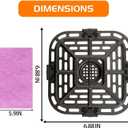 Air Fryer Grill Crisper Tray, 2.0 QT, Black, Dishwasher Safe