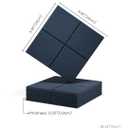 Felt Bulletin Board Tiles -28"x18" Cork Board Alternative for Office Decor, Push Pin Board Wall Organizer 6-Pack-Navy Blue