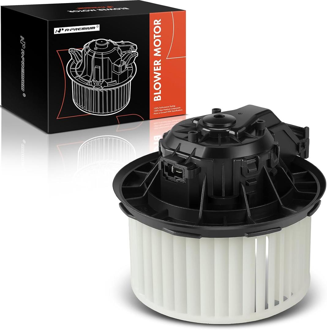 A-Premium Front Heater Blower Motor Compatible with Hyundai Sonata 2011-2014 & Kia Optima 2011, Sedan - Replace# 97113-3S000 971133S000, with Fan Cage