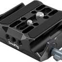 SMALLRIG Universal LWS Baseplate Compatible with DSLR and Mirrorless Camera Cages, Comes with Dual 15mm Rod Clamp