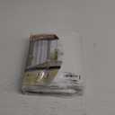 Hookless It's A Snap! 3-in-1 Shower Curtain With Waffle Fabric, Sheer Top Window, Flex-On Rings & Liner, 71" x 74", White