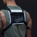 MVRK Water Resistant Running Vest Chest Pack, Phone Holder for Running, Lightweight Training Pack with Reflective Detail
