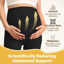 Women's Maternity Leggings Over The Belly Pregnancy with Pockets Yoga Pants Active Wear Tights Pants Workout (XXL)