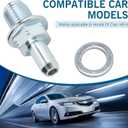 2 PCS PCV Valve 17130 PND A01 for Honda Accord Civic CRV Element Fit HRV Insight, Compatible with Acura ILX NSX RSX, Replaces 045 0357 17130 RBB A01, Includes Washer