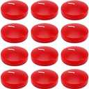 10 Hour Red Burgundy Floating Candles Large 3 Inch Unscented Dripless Pool Water Wax Candles for Vases, Centerpieces at Wedding, Party, Holiday, Set of 11