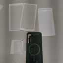 [4 in 1] Magnetic for Samsung Galaxy S25 Case, 2 Pics Privacy Screen Protectors and 1 Pic Camera Protector, Fit for MagSafe, Military Grade Shockproof Translucent Matte Galaxy S25 Cover 6.2, Green