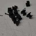 Amerdeco 10 Pack Oil Rubbed Bronze Cabinet Knobs 1-1/8 Inch Single Hole Cabinet Handles Dresser Knobs Square Drawer Knobs and Pulls for Bathroom Cabinets ZH0011