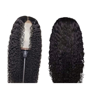 human hair wigs for women 24' Curly Hair lace Wig Curly Hair Human Wig 360 Non-Stick lace Front Wig, Black