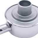Chrome Round Valve Cover Breather Push in Style Highly Polished Breather Device with Vent Tube for SBC BBC SBF 327 350 302 454
