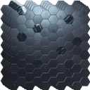XUANINY 5-Metal Peel and Stick Backsplash Tiles, Aluminum Mosaic Sticker for Kitchen Wall Decor Hexagon Design Frosted 3D Wall Sticker(11.02"x11.5") (Black Brushed 5)