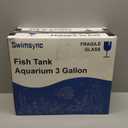 Fish Tank Aquarium 3 Gallon, Smart Aquarium Kits - Silent Water Pump,Self Cleaning System,7 Color Lights,Temperature Display, Aromatherapy, Advanced Filtration