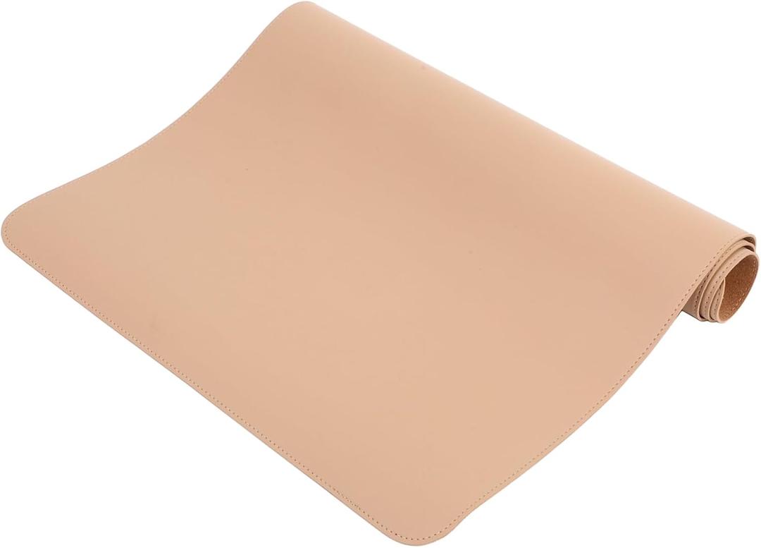 Homoyoyo Double-Sided Desk Mat Non- Pu and Cork Blotter for Office and Home Writing Pad Elegant Table Protector for Mouse and Keyboard