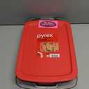 Pyrex Easy Grab 3-Quart Oblong Baking Dish, Red Lid, 9" x 13"