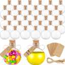 36 Pcs Spherical Plastic Potion Bottles - 3.4 Oz Sand Art Ball Bottle Set with Corks and Tags for DIY Crafts, Wedding Party Favor & Decorative Gifts