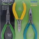 The Beadsmith Color-ID Pliers  Color Coded Set  5 Inches, 3 Piece Kit: Chain Nose, Round Nose, & Side Cutter  Tools for Jewelry Making (0.35 x 5.65 x 7.9 cm)