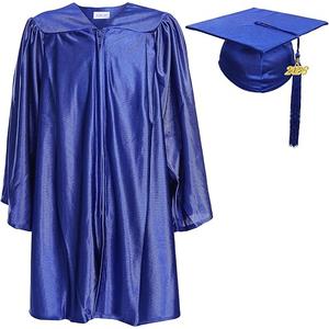 Newrara Unisex Shiny Kindergarten Graduation Gown Cap with Tassel
