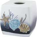 Avanti Linens Bathroom Accessory, Resin Countertop Accessories, Oceanscape Inspired Bathroom Decor (Blue Lagoon Collection)