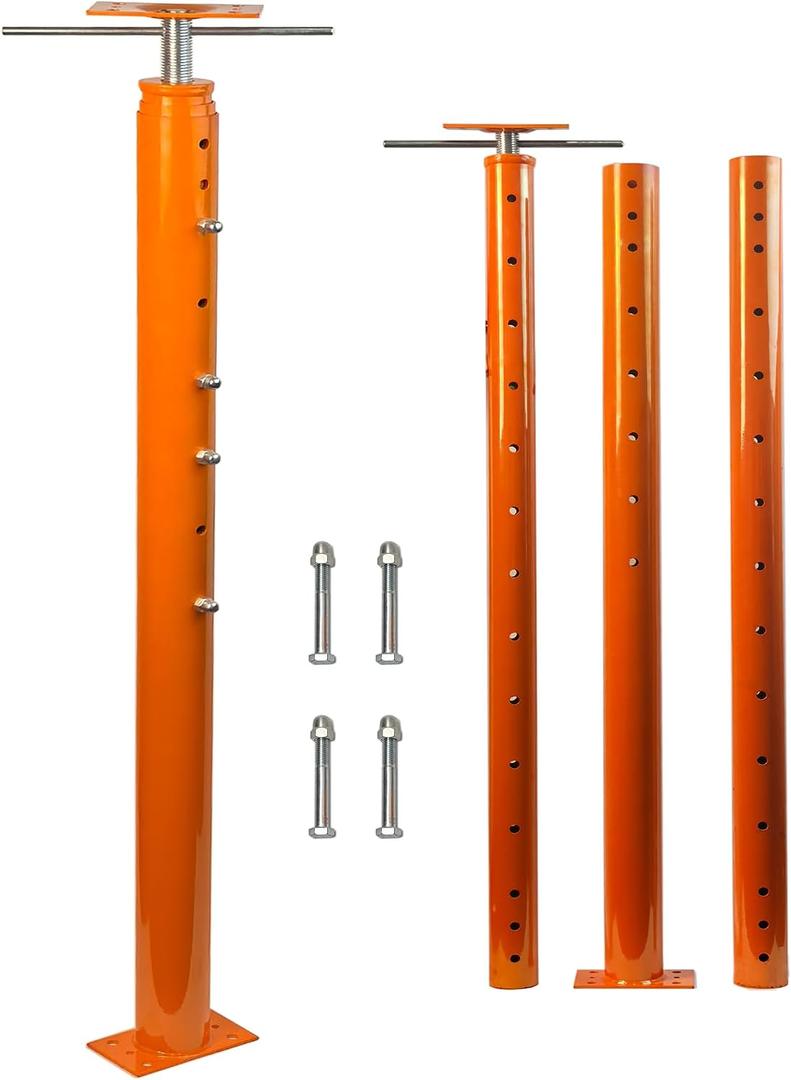 54"-155" Pole House Jack Post - Heavy Duty House Floor Jacks Deck Support