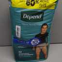 Depend Fresh Protection Adult Diapers, Incontinence Underwear for Men, Disposable, Maximum, Small/Medium, Grey, 32 Count