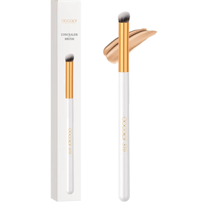 docolor Concealer Brush 370 Angled Concealer Brushes Under Eye Small Mini Concealer Angled Flat Top Kabuki Nose Contour Brush for Concealing Blending Setting
