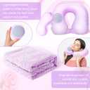 LUCOTIYA Birthday Gifts for Women, Self Care Get Well Soon Gifts, Lavender Relaxing Spa Gift Basket Care Package w/Blanket Unique Valentine Idea for Her,Mom, Friends (Purple)