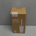 Toilet Bowl Brush Holder Set: Bathroom Deep Cleaning Toilet Scrubber Rim Cleaner with Caddy for Restroom Rv - Hidden Modern Elegant Toilet Clean Decorative Accessories - Bronze