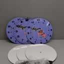 6 Pcs Sublimation Wall Clock Blanks Bulk Wood DIY Wall Clock Round Printing Battery Operated for Easter Halloween Christmas Thanksgiving Day School Home Decor(9.8 Inch)