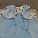 Princess Dresses for Girls Little Kids Blue Princess Costume Cosplay Outfit Birthday Halloween Prom Party Dress Up (3-4 Years)