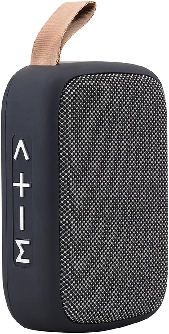 Speaker Wireless Outdoor Waterproof Portable BT3.0 Mini Speaker USB SD Card FM Player Loud Stereo for Home Christmas Party Speaker (Black)