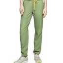 LAMBDA ACADIA Sutton Jogger Scrub Pants for Women – 6 Pockets, Comfort, Stylish, Hi-Stretch, Classic Fit (US, Alpha, Large, Avocado)