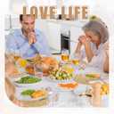 Dandat 100 Pcs Disposable Printed Woven Paper Placemats Bulk 11 Inch Round Wicker Printed Chargers Place Mat Farmhouse Braided Rattan Tablemats for Wedding Dinner Party(Light Brown)