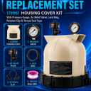 Pool Filter Housing Almond Lid Assembly Replacement Parts for Pentair Clean & Clear CC75 CC150 CC200 Predator 75 150 200 EasyClean EC60 EC90 Cartridge Cover 178561 160315 160317 160318