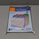 Find It Clear View File Folder with Clear Front Sheet, Back to School Supplies for College Students, Pack of Six, Assorted Colors (FT07187)