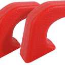 JWWY Bumper Tow Hook Covers Tow Trailer Hitch Receiver Cover Towing Hitch Rubber Sleeve Protector Cover Trim Fit for 2007-2025+Jeep Wrangler JL Gladiator JT 4XE JK Exterior Accessories 2pcs Red