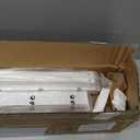 White 12 Inch Twin Bed Frames with Gaskets, Metal Twin Size Bed Frame No Box Spring Need, Heavy Duty Steel Platform Support, Round Corner Desgin, Reserved Holes, Storage Space, Noiseless