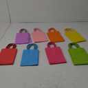 OUTUXED 48pcs Rainbow Color Paper Gift Bags, 5.2"x3.3"x8", 6pcs/Color, Sturdy & Blank for DIY, Multi-Occasion Party Supplies