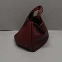Mini Crossbody Purse - Small Faux Leather Bucket Bag for Women with Zipper Top Handle Adjustable Strap, Caramel