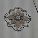 Metal and Wood Medallion Wall Art, 18 x 18 in