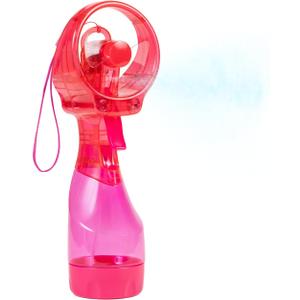 Deluxe Handheld Misting Fan with Wrist Wrap Strawberry Pink