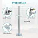 24" Adjustable Scaffolding Leveling Jack