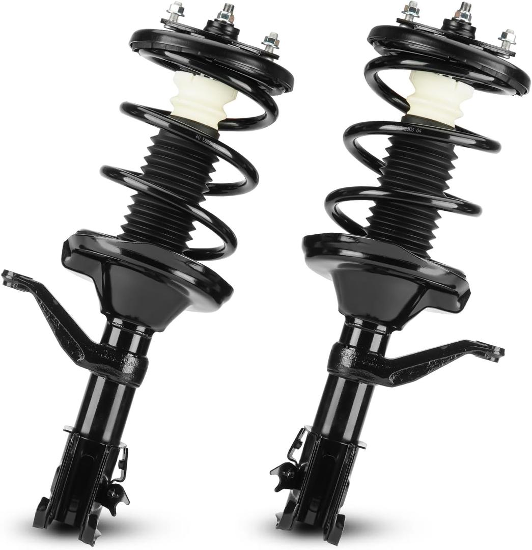 Front Complete Strut Shock Absorber w/Coil Spring Fit for Honda CR-V CRV 2.4L 2002 2003 2004 2005 2006, 172144 172143 (Set of 2)