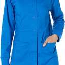 Amazon Essentials Women's Scrub Snap Jacket, Medium