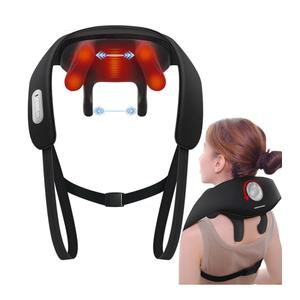KingPavonini Width Adjustable Neck Massager with 5 Heat Zone, Wireless 6D Shiatsu Shoulder Massager for Pain Relief Deep Tissue, Massager for Neck and Shoulder Pain, Gifts for Men Women Dad Mom