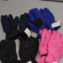 Geyoga 4 Pairs Winter Kids Ski Gloves Boys Girls Windproof Waterproof Warm Snow Gloves for Children Toddler Snowboard (6-10 Years, Novel Style)