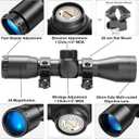 Compact Rifle Scope 4x32, for Crossbow Scope, with BDC Reticle, Ideal for Medium to Long-Range Hunting up to 500 Yards