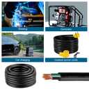Kimbluth 16 Gauge 3 Conductor Wire SJTW Outdoor Extension Power Cable 20FT, 16/3 Wire Heavy Duty Pure Copper Electrical Wire for Lawn, Battery, Automotive, Outdoors