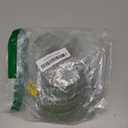 Modern Clear Green Glass Coasters Set of 5 - Round Crystal Coasters for Drinks, Coffee Table Decor